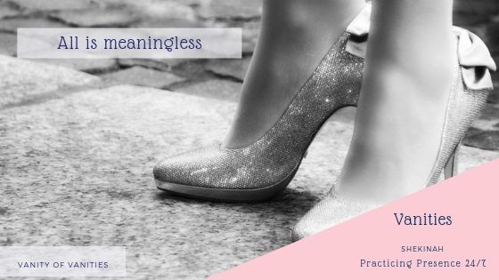 vanity of vanities, all is vanity, all is meaningless, kingdom of God, kingdom of heaven, but seek ye first the kingdom of God, finding purpose, discovering youru purpose, life purpose, seeking the kingdom, Divine, presence, practicing presence, Oneness, I AM