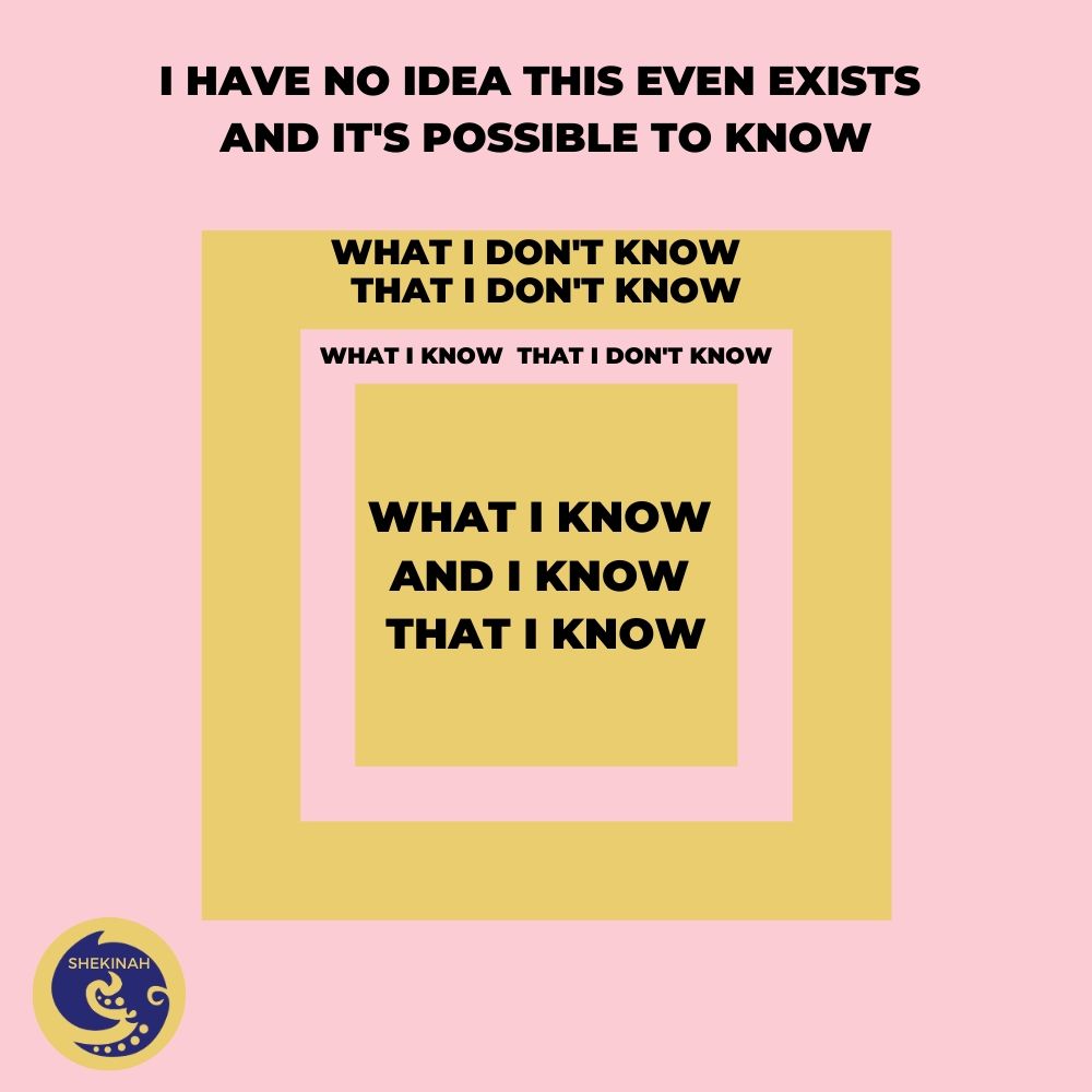 what I know, I know that I know, what I don't know, learning and growth